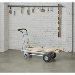 Cosco 4-in-1 Folding Series Convertible Hand Truck, 1000 lb. Capacity, Silver/Black (12323ASB1E)