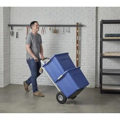 Cosco 4-in-1 Folding Series Convertible Hand Truck, 1000 lb. Capacity, Silver/Black (12323ASB1E)