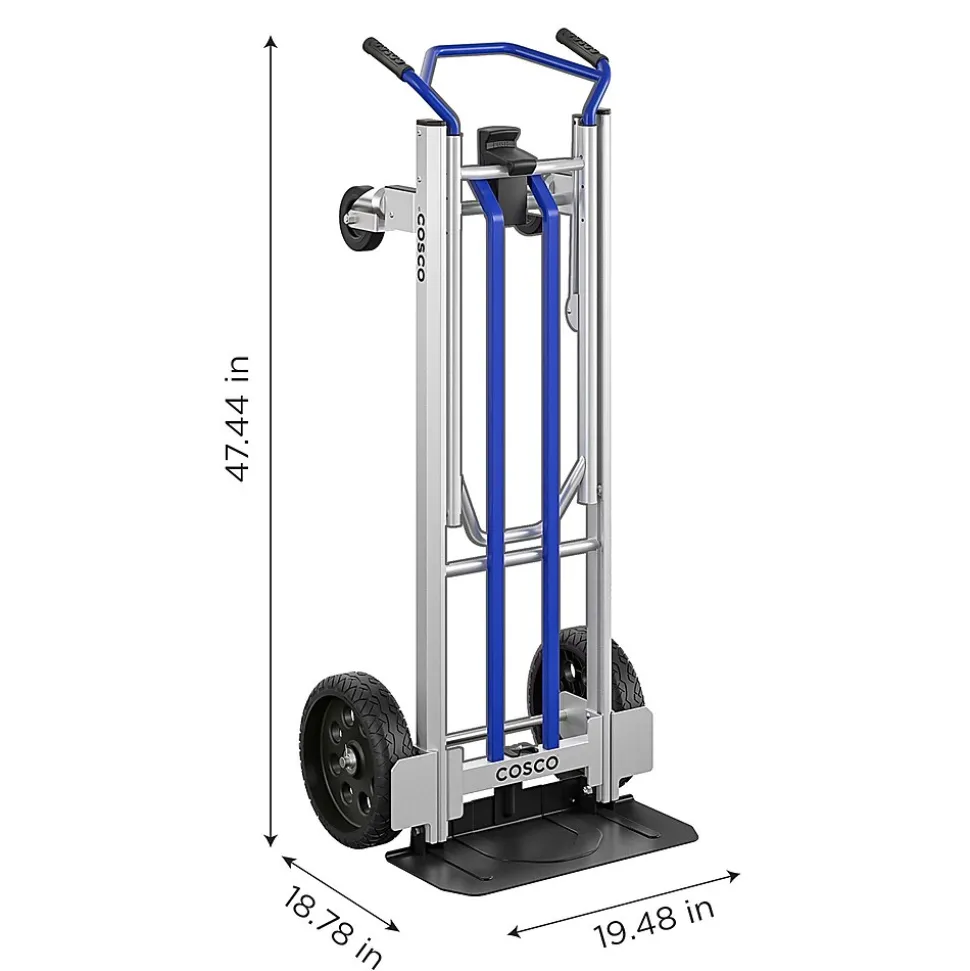 Cosco Next Gen Convertible Hand Truck, 800/1000 lb. Capacity, Blue (12253BLU1E)