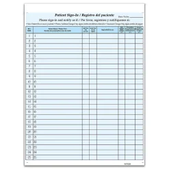 Cosco Patient Bilingual Confidential Sign-In Forms, 3-Part, 125 Forms/Pack (074042)