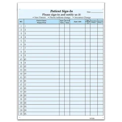 Cosco Patient Confidential Sign-In Forms, 3-Part, 125 Forms/Pack (074039)