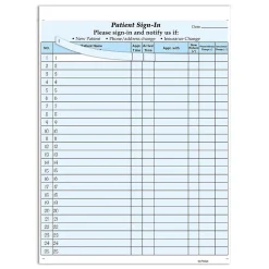 Cosco Patient Confidential Sign-In Forms, 3-Part, 125 Forms/Pack (074039)
