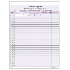 Cosco Patient Confidential Sign-In Forms, 3-Part, 125 Forms/Pack (074043)
