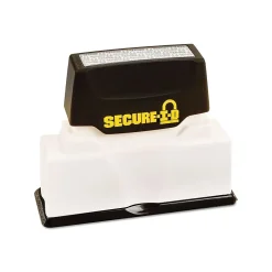 Cosco Secure-I-D Pre-Inked Stamp, Security Tint, Black Ink (034590)