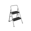 Cosco 2-Step Folding Steel Step Stool, 200 lb Capacity, 28.13" Working Height, Cool Gray (11137PBL1E)