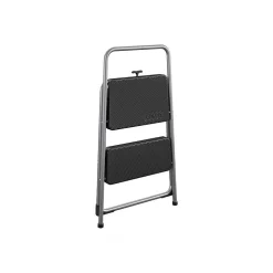Cosco 2-Step Folding Steel Step Stool, 200 lb Capacity, 28.13