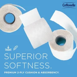 Cottonelle Professional Recycled Toilet Paper, 2-ply, White, 451 Sheets/Roll, 60 Rolls/Case (17713)
