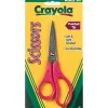 Crayola Stainless Steel Kid's Scissors, Pointed Tip, 5-3/8" (69-3010)