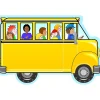Creative Shapes Bus with Kids Memo Pad, Multicolored, 6/Bundle (SE-89-6)