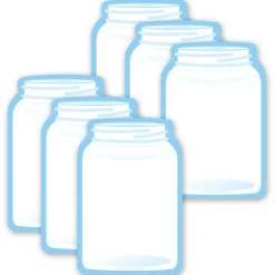 Creative Shapes Jar Memo Pad, Multicolor, 6/Bundle (SE-36-6)