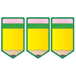 Creative Shapes Pencil Memo Pad, Multicolored, 6/Bundle (SE-83-6)