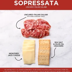 Creminelli Sopressata, Monterey Jack Cheese, Crackers, 0.5, 4/Pack (220-02085)
