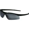 Crews DALLAS Wraparound Safety Glasses Black/Gray