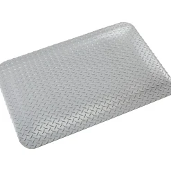 Crown Mats Industrial Deck Plate Anti-Fatigue Mat, 36" x 60", Gray (500NN)