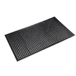 Crown Safewalk-Light Wet Area Anti-Fatigue Floor Mat, 36" x 60"', Black (CWNWSCT35BK)
