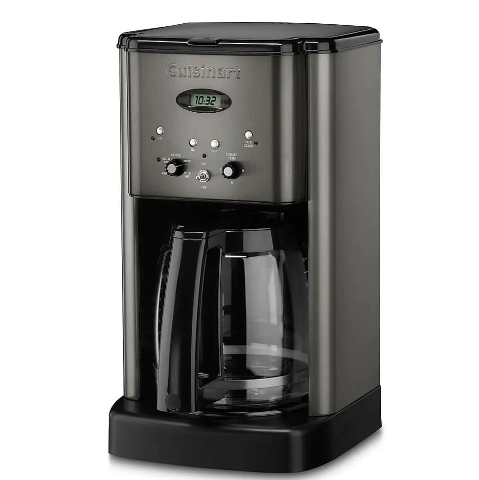Cuisinart Brew Central 12-Cups Automatic Drip Coffee Maker, Black Stainless (DCC-1200BKSP1)