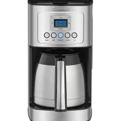 Cuisinart 12-Cups Automatic Drip Coffee Maker, Black Stainless (DCC-3400P1)
