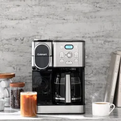 Cuisinart 12-Cups Single Serve & Automatic Drip Coffee Maker, Stainless Steel (SS-16)