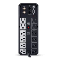CyberPower Intelligent LCD UPS System, 1500VA/900W, 12 Outlets, 2 USB Ports, AVR, Mini Tower, Black (CP1500AVRLCD3)