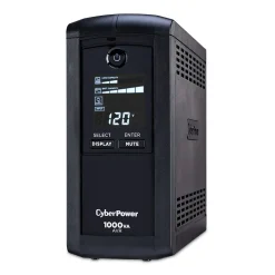 CyberPower Intelligent 1000VA UPS Battery Backup and Surge Protector, 9-Outlets, Black (CP1000AVRLCD)