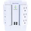 Cyberpower Professional Series 6 Outlet Home/Office, 1200 Joules (CSP600WSURC2)