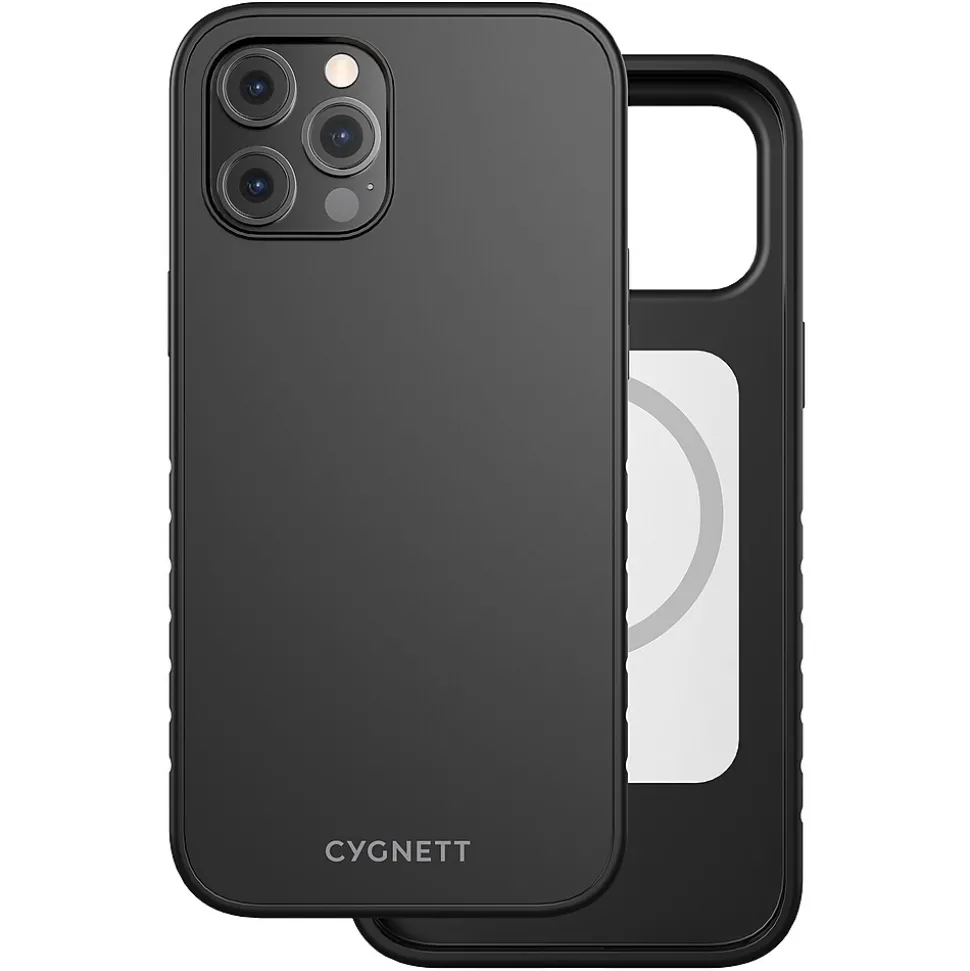Cygnett AlignPro MagSafe Phone Case for iPhone 12 Pro/Max, Black (CY3594CPMAG)