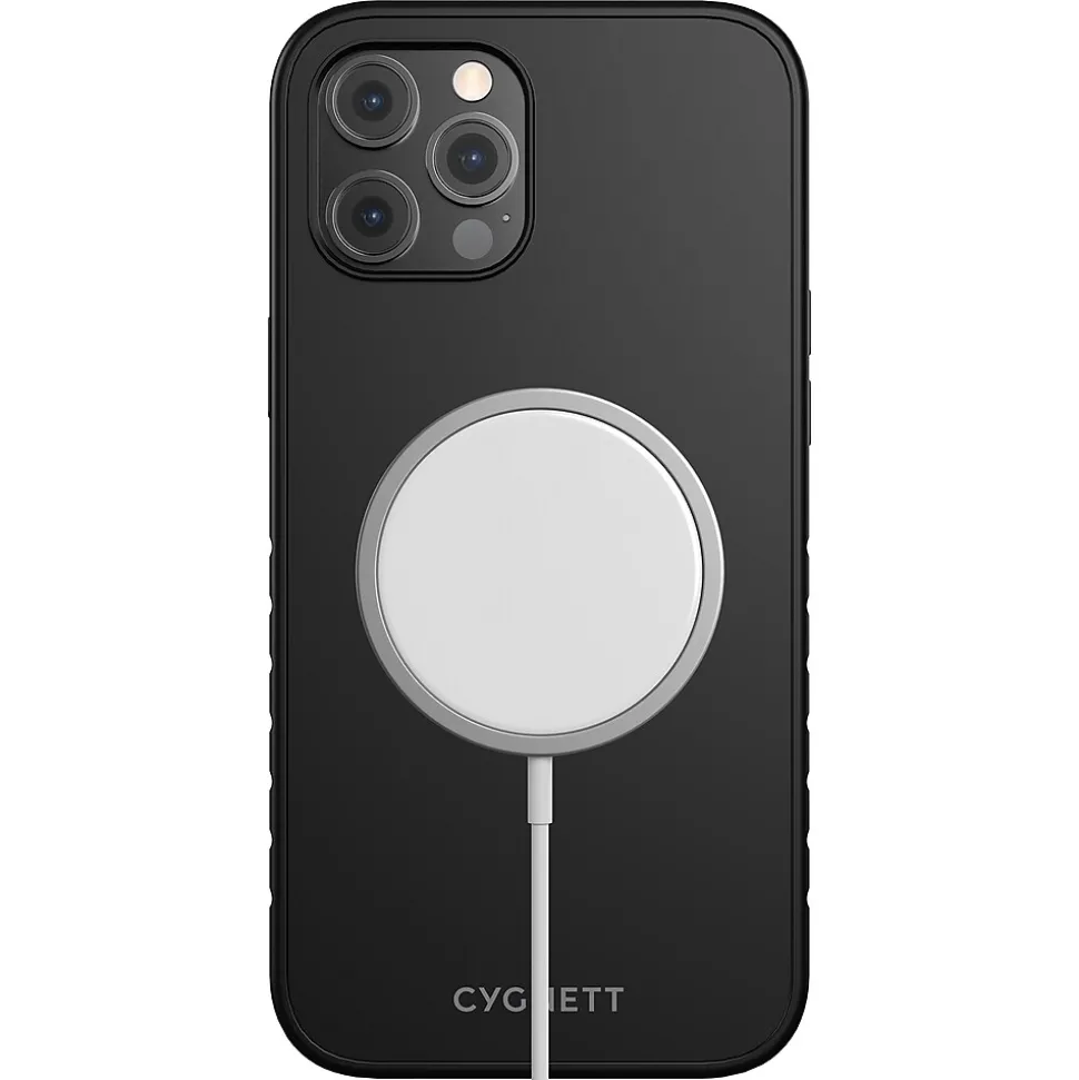 Cygnett AlignPro MagSafe Phone Case for iPhone 12 Pro/Max, Black (CY3594CPMAG)