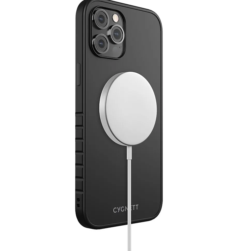 Cygnett AlignPro MagSafe Phone Case for iPhone 12 Pro/Max, Black (CY3594CPMAG)