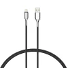 Cygnett Armored Lightning to USB Charge and Sync Cable, 6', Black (CY2670PCCAL)
