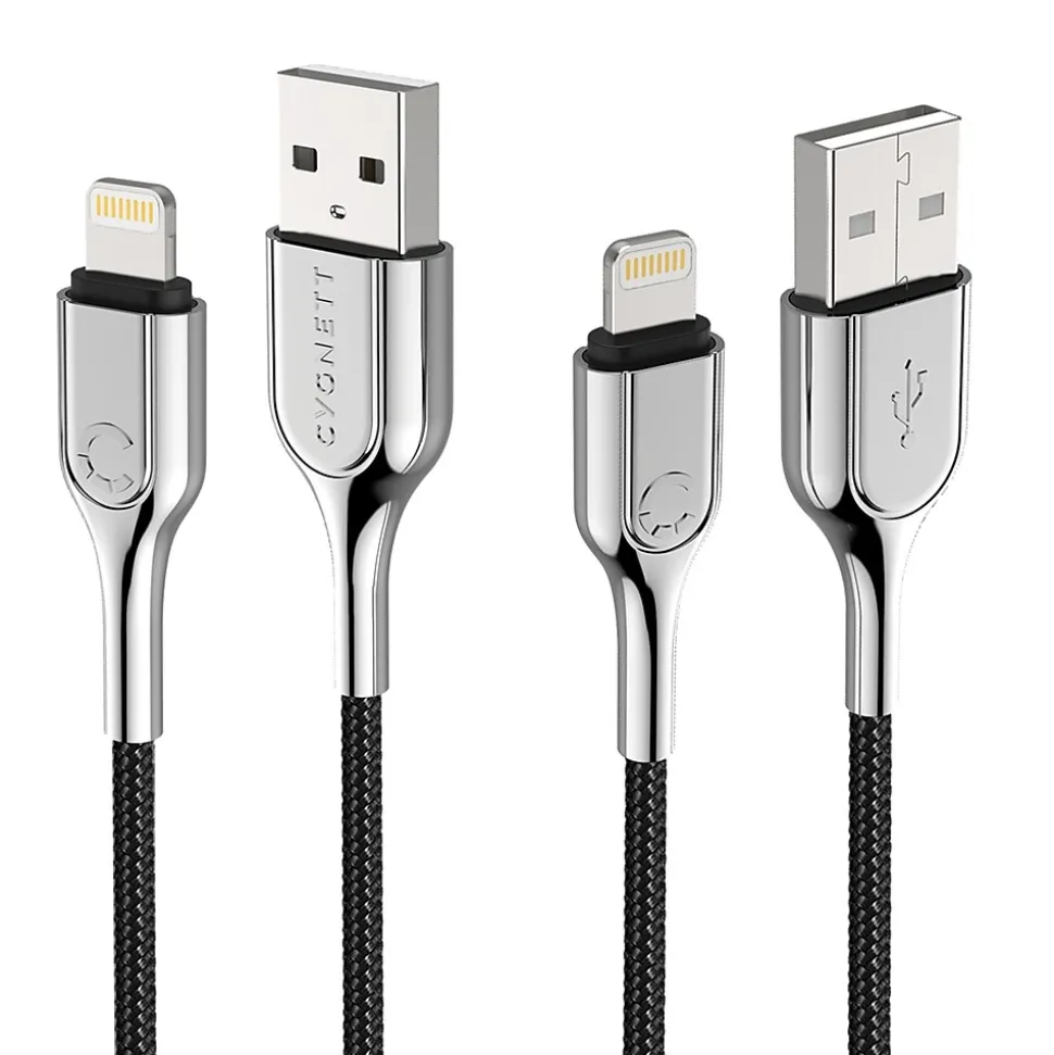 Cygnett Armored Lightning to USB-A Charge and Sync Cable, 3.937" (CY2668PCCAL)