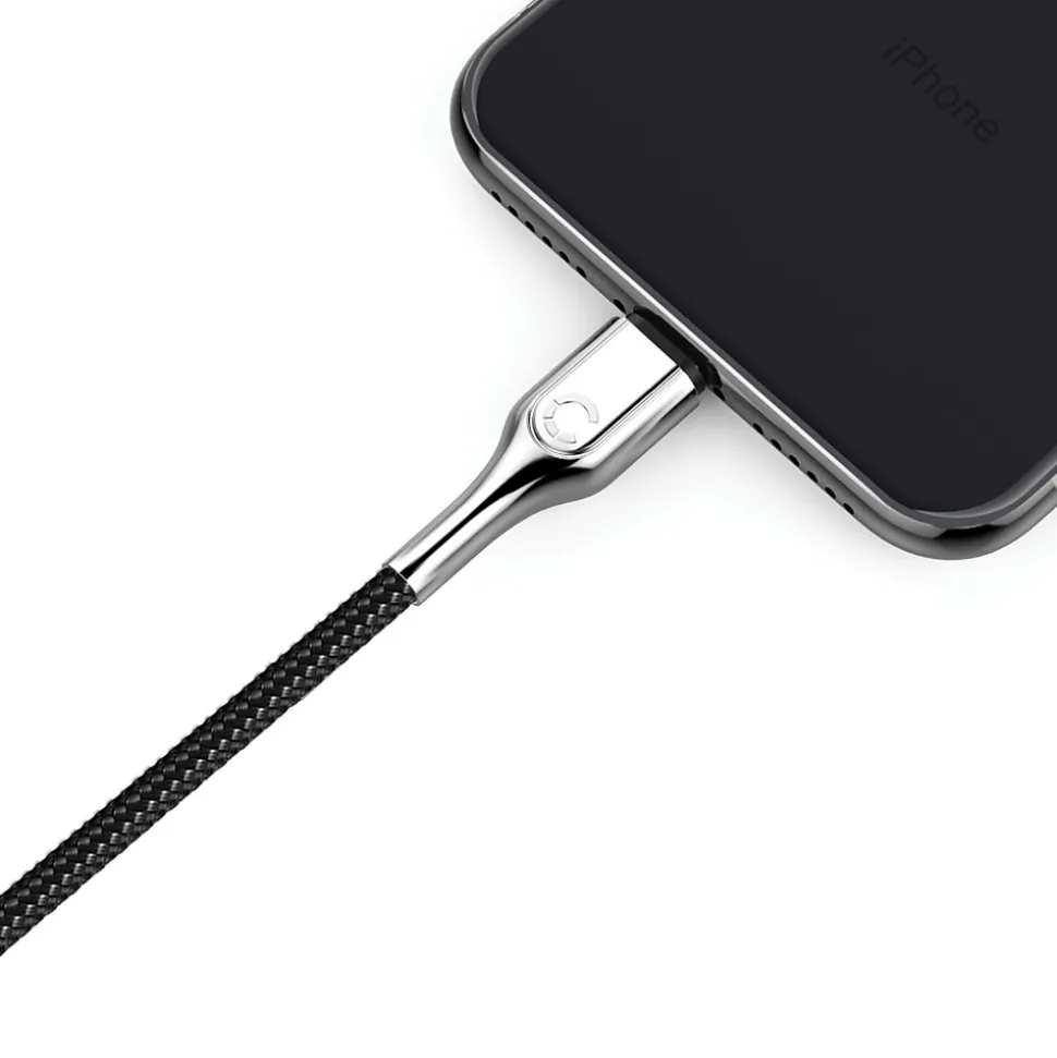 Cygnett Armored Lightning to USB-A Charge and Sync Cable, 3.937" (CY2668PCCAL)