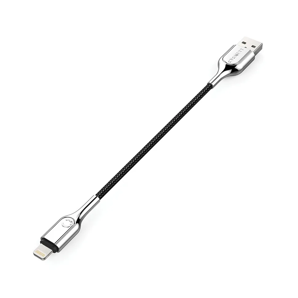 Cygnett Armored Lightning to USB-A Charge and Sync Cable, 3.937" (CY2668PCCAL)