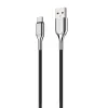 Cygnett Charge and Sync Cable, Armored 2.0 USB-C to USB-A Cable, 3', Black (CY2681PCUSA)