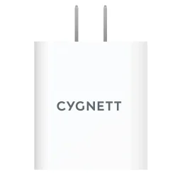 Cygnett PowerPlus 38-Watt Dual Port Wall Charger, White (CY3887POFLW)