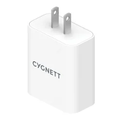 Cygnett PowerPlus 38-Watt Dual Port Wall Charger, White (CY3887POFLW)