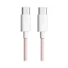3D Luxe Cool Cables USB Type-C to USB Type-C Charging Cable, 3 ft., Pink (CC-PINK)