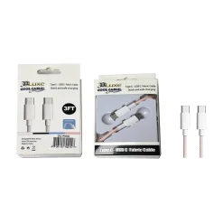 3D Luxe Cool Cables USB Type-C to USB Type-C Charging Cable, 3 ft., Pink (CC-PINK)