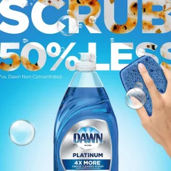 Dawn Platinum Dish Soap, Refreshing Rain, 54.8 fl. oz., 2/Pack (04504)