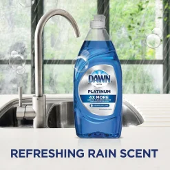 Dawn Platinum Dish Soap, Refreshing Rain, 54.8 fl. oz., 2/Pack (04504)
