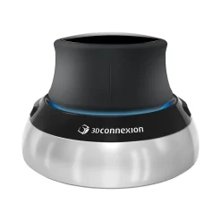 3Dconnexion SpaceMouse Wired Ambidextrous USB Mouse, Black/Silver (3DX-700059)