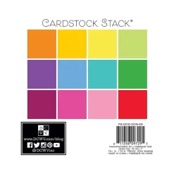 DCWV Brights Cardstock Sheets, Assorted Colors, 48/Pack (PS-005-00549)