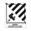 Decker Tape Products UN3091 LITHIUM METAL BATTERIES Shipping Label, 4" x 4.75", White/Black, 500 Labels/Roll (DL526P-5)