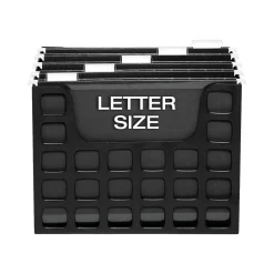 DecoFlex Hanging File Box, Letter Size, Black (PFX 23013)