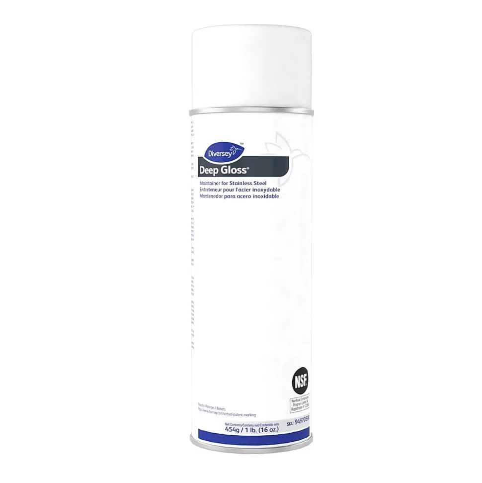 Deep Gloss Maintainer for Stainless Steel, Mild Solvent, Unscented, 16 oz., 12/Carton (94970590)
