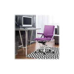 Deflect-O FashionMat Black Diamond Hard Floor Chair Mat, Low-Pile, Black/White (CM3540BD)