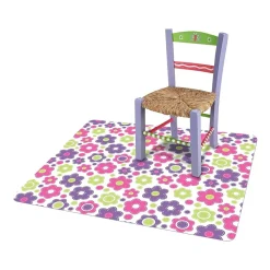 Deflect-O FashionMat Lazy Daisies Hard Floor Chair Mat, 35