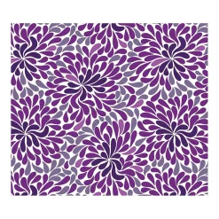 Deflect-O FashionMat Purple Rain Hard Floor Chair Mat, 35" x 40", Low-Pile, Purple/White (CM3540PR)