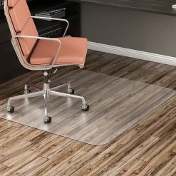 Deflect-O Hard Floor Chair Mat, 48" x 60", Clear (CM24442FBLKSS)