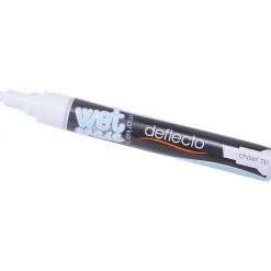 Deflect-O Wet Erase Marker, Chisel Point, White, 4/Pack (SMA510-V4-WT)