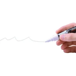 Deflect-O Wet Erase Marker, Chisel Point, White, 4/Pack (SMA510-V4-WT)